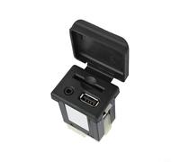 Enchufe de audio auxiliar para coche y adaptador de puerto de carga USB, 12 V C, color negro, compatible con Opel Insignia Plus Zafira Abs para 20868796 26206247, repuesto original de consola central