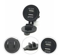 Enchufe de carga dual USB CBE de diseño compacto adecuado para varias instalaciones de vehículos a 12/24V
