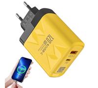 Enchufe De Cargador Rápido, Cabezal Carga Rápida,Tipo-C Multi-Port Phone Charger Head - Equipo Alojamiento Fuego para Tabletas, Auriculares, Consola Juegos