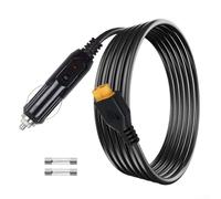Enchufe de coche de 18 AWG a cable hembra XT60 que soporta entrada de 12 V y 24 V CC para generadores solares y necesidades de energía de campo (3 metros)