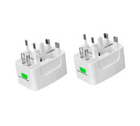 Enchufe de Conversión de Potencia de 2 piezas, carcasa ABS convertidor de Cargador de Potencia de Enchufe de Pared Mundial 1300 W para Viaje 100 a 240 V