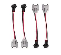 Enchufe de conversión del adaptador del arnés del inyector de de 4 piezas - Apto para K20 K24 - Conector hembra a EV1 A macho, construcción ABS, alto rendimiento