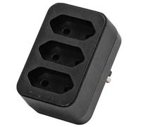 Enchufe de conversión Recto, 1 a 3, 10A, Ideal para adaptar Dispositivos eléctricos alemanes en Otros países.