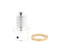 Enchufe de Drenaje de Aceite magnético M12x1.5 Compatible con Modelos de Motocicleta ZX10R ZX 11 ZX-12R ZX14 ZX-14R ZX6R NINJA1000 250R 750R 300 650 KLR650 REEMPLACIÓN del PARTA(Silver)