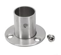 Enchufe de extremo de barra de cortina, soporte de pared de acero inoxidable para tubos de 19 mm, 22 mm, 25 mm y 32 mm, soporte de riel para colgar en armario, barra de armario para tienda en casa (32
