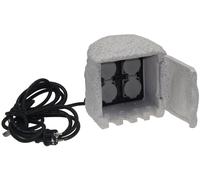 Enchufe de jardín piedra 4 veces 4250416322401