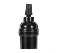 Enchufe de lámpara de baquelita negra E26 E27 Base 80x32mm Soporte sin llave para lámpara colgante industrial vintage DIY pieza de repuesto