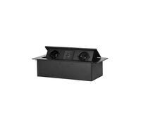 Enchufe de mesa 2x 230V 2P+Z + Cargador OR-GM-9034/B