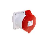 Enchufe de mesa 5P 32A 400V rojo recto IP44 3451 ProTOP