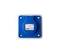 Enchufe de mesa con conexión a tierra IP44 azul 2P+Z P17 057671