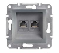 Enchufe de ordenador 2x Cat.5e UTP sin marco Asfora EPH4400162
