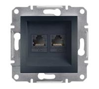 Enchufe de ordenador 2x Cat.6 UTP sin marco Asfora EPH4800171