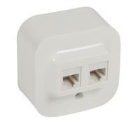 ENCHUFE DE ORDENADOR BLANCO NT 2X UAE 8 CAT.5E UTP FORIX 782428