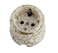 Enchufe de pared de porcelana europea, vintage, retro, de cerámica