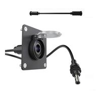 Enchufe de pared impermeable para Starlink para MINI, conector hembra de aluminio DC5521 con cubierta de goma IP67, adaptador de corriente de 30 V para RV barco marino, incluye cable de extensión de