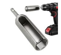 Enchufe de perno hexagonal abierto lateral | Adaptador de cabezal de | Cabezal de taladro de tuerca hexagonal para reparación del hogar, reparación de automóviles, bicicletas