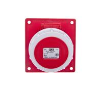 Enchufe de pizarra inclinada 16A 4P 400V rojo POWER TWIST 4142-6