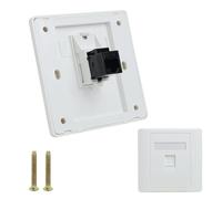 Enchufe de red Gigabit Cat6 - Enchufe de pared RJ45 de doble paso para instalación de cable Ethernet