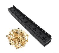 Enchufe de relé de coche, 10 juegos de 5 pines 30A-80 amperios con terminales de 6,3 mm para circuito de cableado eléctrico automotriz