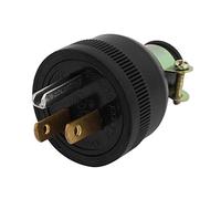 Enchufe de repuesto macho a hoja recta NEMA 5-15, 15 A, 125 V, calidad industrial, enchufe americano