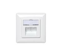 ENCHUFE DE TELEINFORMACIÓN EMPOTRADO 2x RJ45 STP cat. DN-9002-N