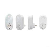Enchufe de termostato inteligente programable WiFi con pantalla táctil y sonda de temperatura, modos de calefacción y refrigeración para calefacción eléctrica de piso, áticos, enfriadores de pantano