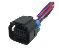 Enchufe del conector 1/5/10/20 juegos de conectores arnés cables 12 pines hembra for automóvil, color negro, 13678638 con línea 11 cm(1 set)