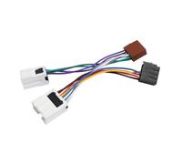 Enchufe del conector Instalación estéreo Adaptador de radio arnés cableado automotriz Voltaje blanco y negro 12 V