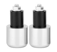 ENCHUFE DEL EXTREMO DEL MANILLAR DE LA MOTOCICLETA ALEACIÓN DE ALUMINIO DE DECORACIÓN DELICADA Y DURADERA PARA MANILLAR DE 22 MM (SILVER)