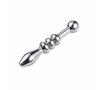 Enchufe del pene,Tapón uretral,Dilatador uretral de acero inoxidable,Varilla uretral de metal para hombres,Expansor de pene,Uretral masturbación,Juguetes estimulantes para adultos SM (A, 10MM)
