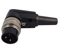 Enchufe, DIN, ángulo recto, 3 pines; material del cuerpo del conector: cuerpo de plástico; montaje del conector: montaje de cable; chapado de contacto: Sil WSV30; 1 unidad