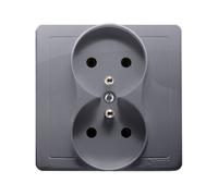 Enchufe doble con/o completo 16A 250V Simon Basic BMGZ2/43
