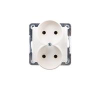 Enchufe doble IMPRESSION b/u crudo GP-2YR/m/27