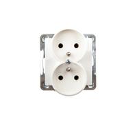 Enchufe doble IMPRESSION con/u crudo GP-2YRZ/m/27