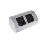 Enchufe doble para muebles con/u 16A IP20 OR-AE-1303/G