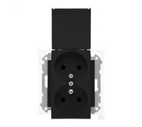 Enchufe doble para versión IP44 con Simon 55 TGZ2BMCZ.01/149