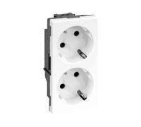 Enchufe doble S500 Schuko 2x230V Simon Connect 50000472-030