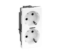 Enchufe doble S500 Schuko 2x230V Simon Connect 50010472-030