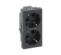 Enchufe doble S500 Schuko 2x230V~ Simon Connect 50010472-038