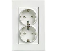 Enchufe doble Siemens Schuko con mayor toque.