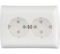 Enchufe doble Siemens Schuko con mayor toque.