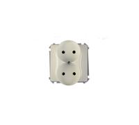 Kontakt-Simon BMG2M.01/11 - Toma de corriente (plástico IP20, 250 V, 75 mm, 45 mm), color blanco