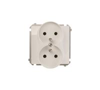 Enchufe doble Simon Basic con/u 16A IP20 blanco BMGZ2M.01/11