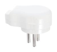 Enchufe Eléctrico de Repuesto Israel 16a Estándar Macho Hembra Blanco | Conexión Cilíndrica Macho Hembra, Uso Doméstico E Industrial, PC y Cobre, Diseño Limpio