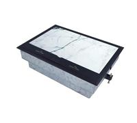 Enchufe empotrable para depósito de suelo, 4/6/8 compartimentos, retráctil, opcional, con insertos Livolo para equipar (depósito de suelo grande HTD-626AS)