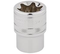 Enchufe Estrella Invertido Torx Draper 1/2" Cuadrado Dr E24 Cromo 34402