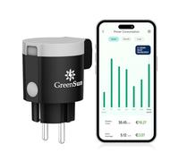 Enchufe Exterior Enchufe, Enchufe Inteligente, GreenSun Enchufe inteligente Alexa enchufe wifi enchufe alexa con Medidor Consumo Temporizador Enchufe Enchufe Programable 16A IP44