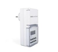 Enchufe Exterior programable SCS Sentinel ElektroProg Outdoor IP44 - 10 programas - Pantalla LCD - Función aleatoria - Modo 12/24H - Programación Sencilla del Enchufe - HCN0082