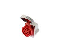 Enchufe fijo 16A 5P 400V rojo IP67/sin enchufes 1152-6