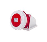 Enchufe fijo 32A 5P 400V rojo IP67 1252-6p